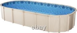 12x24 ft Oval Pool Liner Unibead Vinyl for Steel Sided Above Ground Pool 52in