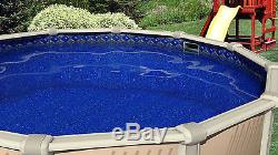 12x24x52 Ft Oval Unibead Crystal Tile Above Ground Swimming Pool Liner-25 Gauge