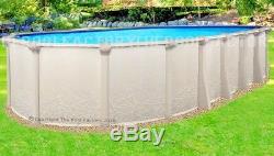12x24x52 Oval Saltwater 5000 Above Ground Salt Swimming Pool with 25 Gauge Liner