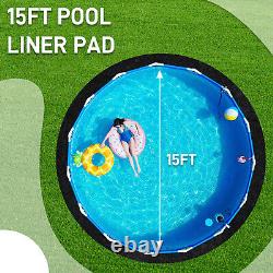 15/20FT Pool Liners Pad Round Above Ground Swimming Pool Liner Shield Protect