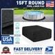 15' Black Swimming Pool Liners for Padding and Protection for Above Ground Pools