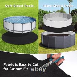 15' Black Swimming Pool Liners for Padding and Protection for Above Ground Pools