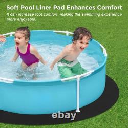 15' Black Swimming Pool Liners for Padding and Protection for Above Ground Pools