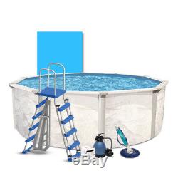 15' Complete Above Ground Pool Kit with Cleaner, Liner, and Filter/Pump Combo