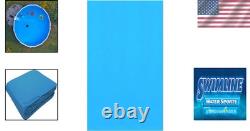 15-Foot Round Blue Overlap Liner Durable Heavy Gauge Vinyl with UV Protection