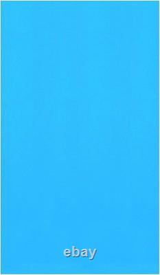 15-Foot Round Blue Overlap Liner Durable Heavy Gauge Vinyl with UV Protection