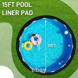 15-Foot Round Heavy Duty Pool Liner Pad for Above Ground Swimming Pools NEW