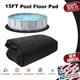 15-Foot Round Heavy Duty Pool Liner Pad for Above Ground Swimming Pools, Protect