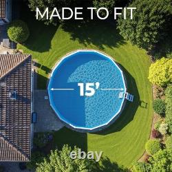 15 Foot Round Pool Liner 48 & 52 Inch Above Ground Swimming Pools Overlap Pool