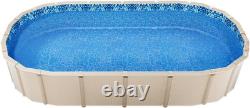 15 X 30 Ft Oval Pool Liner, Overlap Style above Ground Pool Liners, 48-To-54Inch