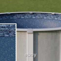 15' X 30' Oval Stacked Stone Overlap above Ground Pool Liner, 48 54 Wall, St