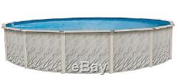 15'X52 Round Meadows Above Ground Swimming Pool With Liner & Skimmer