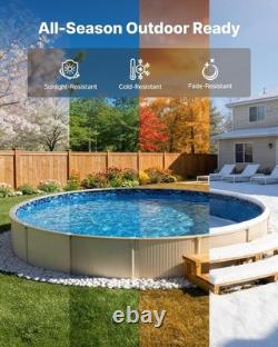 15-ft Above Ground Pool Liner Weather-Resistant Vinyl for -Round Enjoyment