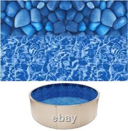 15-ft Round Above Ground Pool Liner, Overlap Pool Liners, Standard Gauge Viny