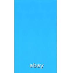 15-ft. Round Overlap Above Ground Pool Liner Solid Blue 20-Gauge