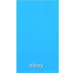 15-ft. Round Overlap Above Ground Pool Liner Solid Blue 20-Gauge