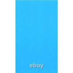 15-ft. Round Overlap Above Ground Pool Liner Solid Blue 20-Gauge