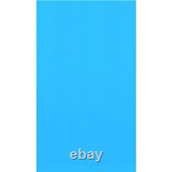 15-ft. Round Overlap Above Ground Pool Liner Solid Blue 20-Gauge
