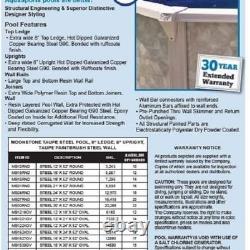 15 ft x 52 in Steel Above Ground Swimming Pool Print liner Skimmer 15'x52 Pool