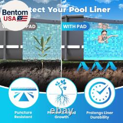 15' round Thicker Heavy Duty Pool Liner Pad for above Ground Pool, Pool Padding
