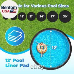 15' round Thicker Heavy Duty Pool Liner Pad for above Ground Pool, Pool Padding