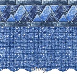 15' x 25' x 52 Oval Unibead Above Ground Swimming Pool Liner
