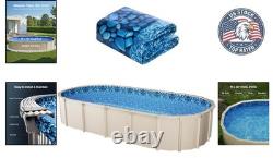 15 x 30 Ft Overlap Style Pool Liner for 48-54 Inch Walls Tough & Reliable