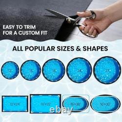 15' x 30' Oval Above Ground Pool Liner Pad Geotextile Underlayment, Puncture &