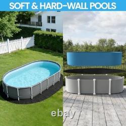 15' x 30' Oval Above Ground Pool Liner Pad Geotextile Underlayment, Puncture &