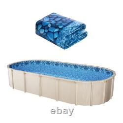 15 x 30 ft Oval Pool Liner, Unibead Above Ground Pool Liners, 52in Wall Height