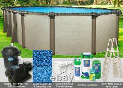 15'x24'x54 Melenia Oval Above Ground Swimming Pool Package