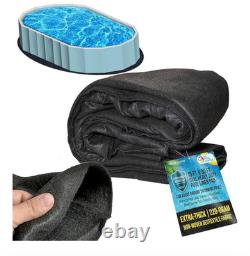 15'x30 Foot Round Heavy Duty Pool Liner Pad for Above Ground Swimming Pools Weed
