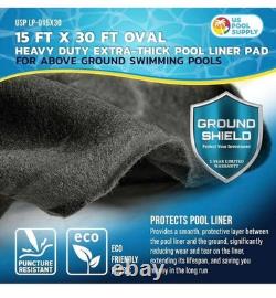 15'x30 Foot Round Heavy Duty Pool Liner Pad for Above Ground Swimming Pools Weed