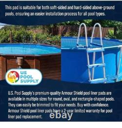 15'x30 Foot Round Heavy Duty Pool Liner Pad for Above Ground Swimming Pools Weed