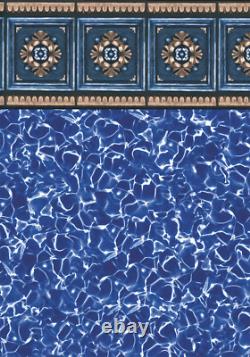 15'x30' Oval Westminster Above Ground MULTI-BEAD Swimming Pool Liner +Thermomete