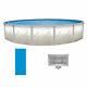 15'x52 Whispering Springs Round Pool with Solid Blue Liner and Skimmer