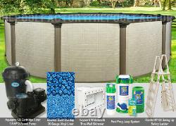 15'x54 Melenia Round Above Ground Swimming Pool Package