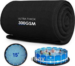 15FT Thickened round Pool Liner Pad for above Ground Swimming Pools, Heavy Duty