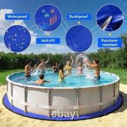 15FT round Pool Liner Pad for above Ground Pools, 165 GSM Thickened Puncture-Res