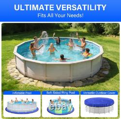 15FT round Pool Liner Pad for above Ground Pools, 165 GSM Thickened Puncture-Res