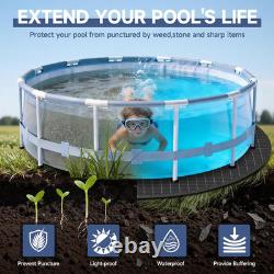 15FT round Pool Pads for above Ground Pool, Protects Pool Liner, Heavy Duty Punc