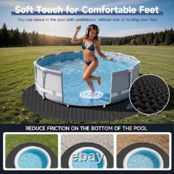 15FT round Pool Pads for above Ground Pool, Protects Pool Liner, Heavy Duty Punc