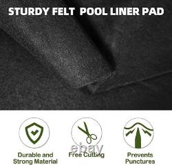 15Ft Round Heavy Duty Pool Liner Pad Above Ground Swimming Prevent Punctures USA