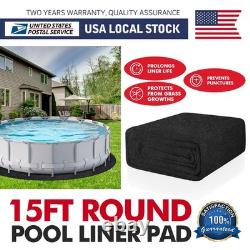 15foot Round Non-Slip Swimming Pool Pad Protector Mat for Above Ground Pools