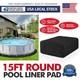 15foot Round Non-Slip Swimming Pool Pad Protector Mat for Above Ground Pools