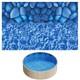 15ft Above Ground Swimming Beaded Pool Liner, Round for 52 Steel Wall