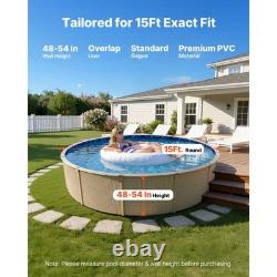 15ft Above Ground Swimming Beaded Pool Liner, Round for 52 Steel Wall