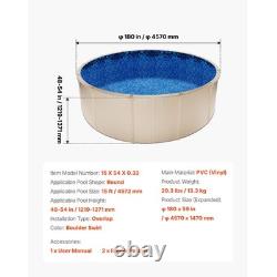 15ft Above Ground Swimming Beaded Pool Liner, Round for 52 Steel Wall