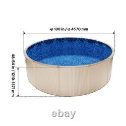 15ft Above Ground Swimming Beaded Pool Liner, Round for 52 Steel Wall