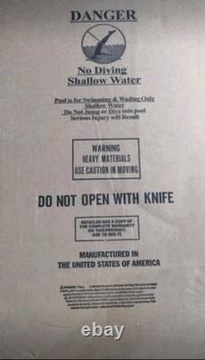 15ft Round Overlap Pool Liner 54in Wall Height Durable Vinyl with Pebble